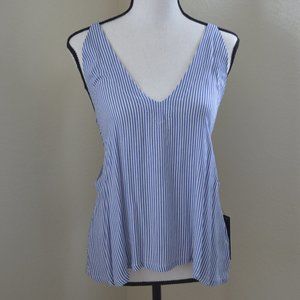 Lulu's Striped Open-Back Top
